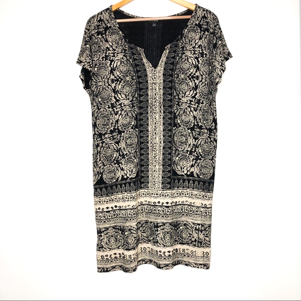 Lucky Brand Bandana Print T-Shirt Shift Dress